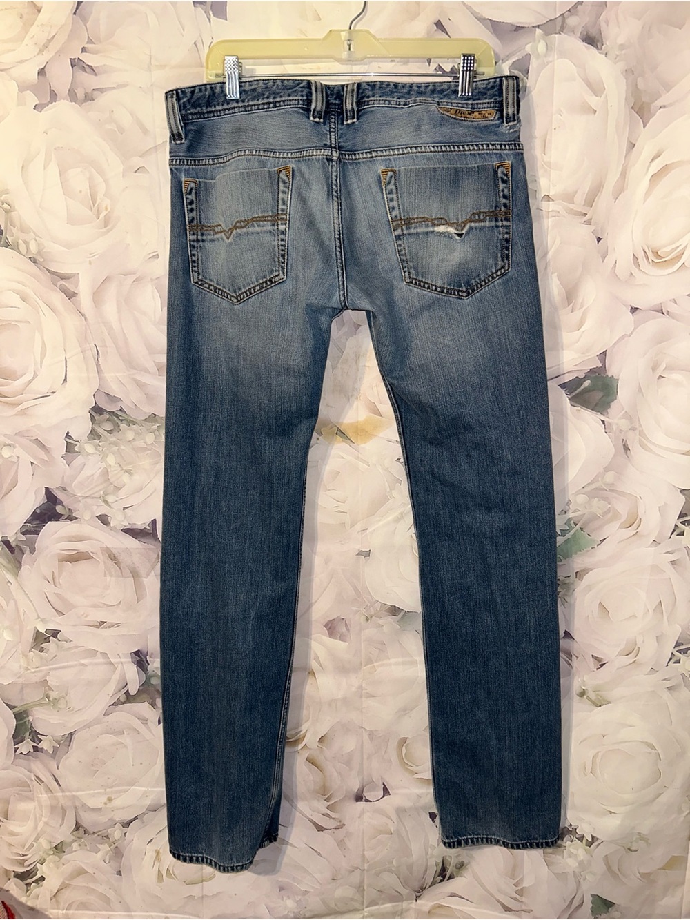 DIESEL INDUSTRY DENIM DIVISION SAFADO STRAIGHT BLUE JEANS Mens Size 34x34